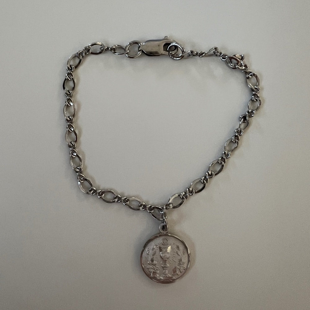 Christian sterling bracelet for girls